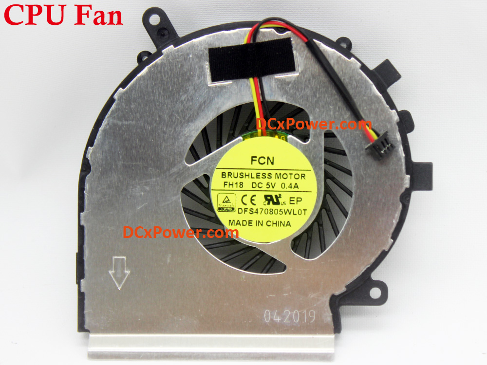 (image for) Laptop Internal Fan for MSI GE62 GE72 PE60 PE70 2QC 2QD 2QE 2QF 2QL MS-16J1 MS-16J2 MS-1791 MS-1792 Series CPU GPU Cooling Inside Left Right Cooler Assembly Genuine FH18 FH19